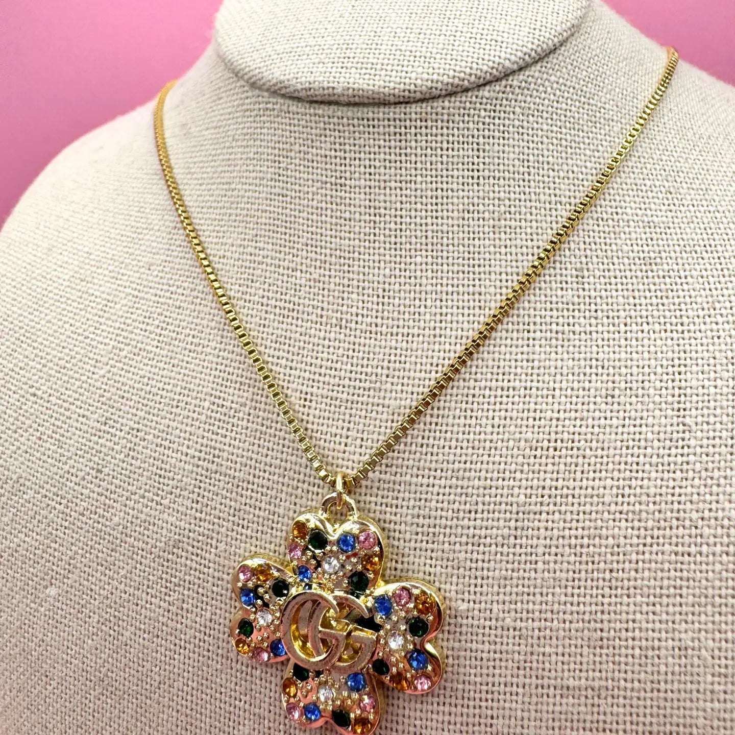 14kt Gold Upcycled Gucci Necklace