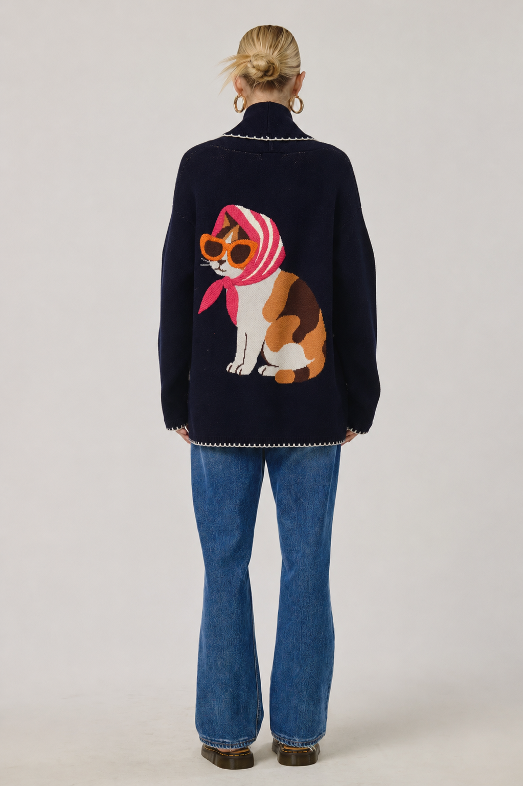 Coco Chic Cardigan in Navy