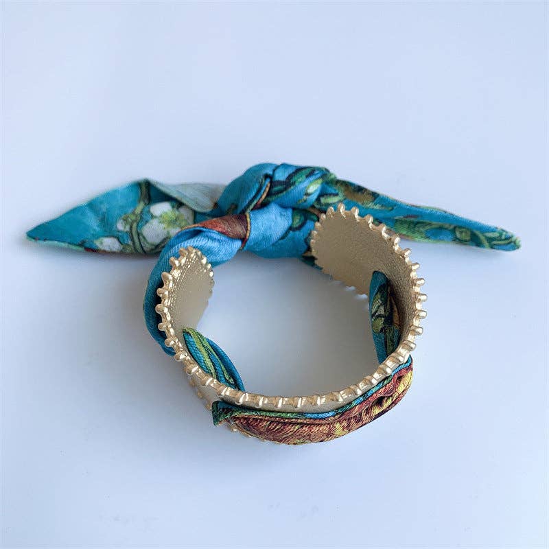 Vintage Matte Gold Open Bangle Bracelet