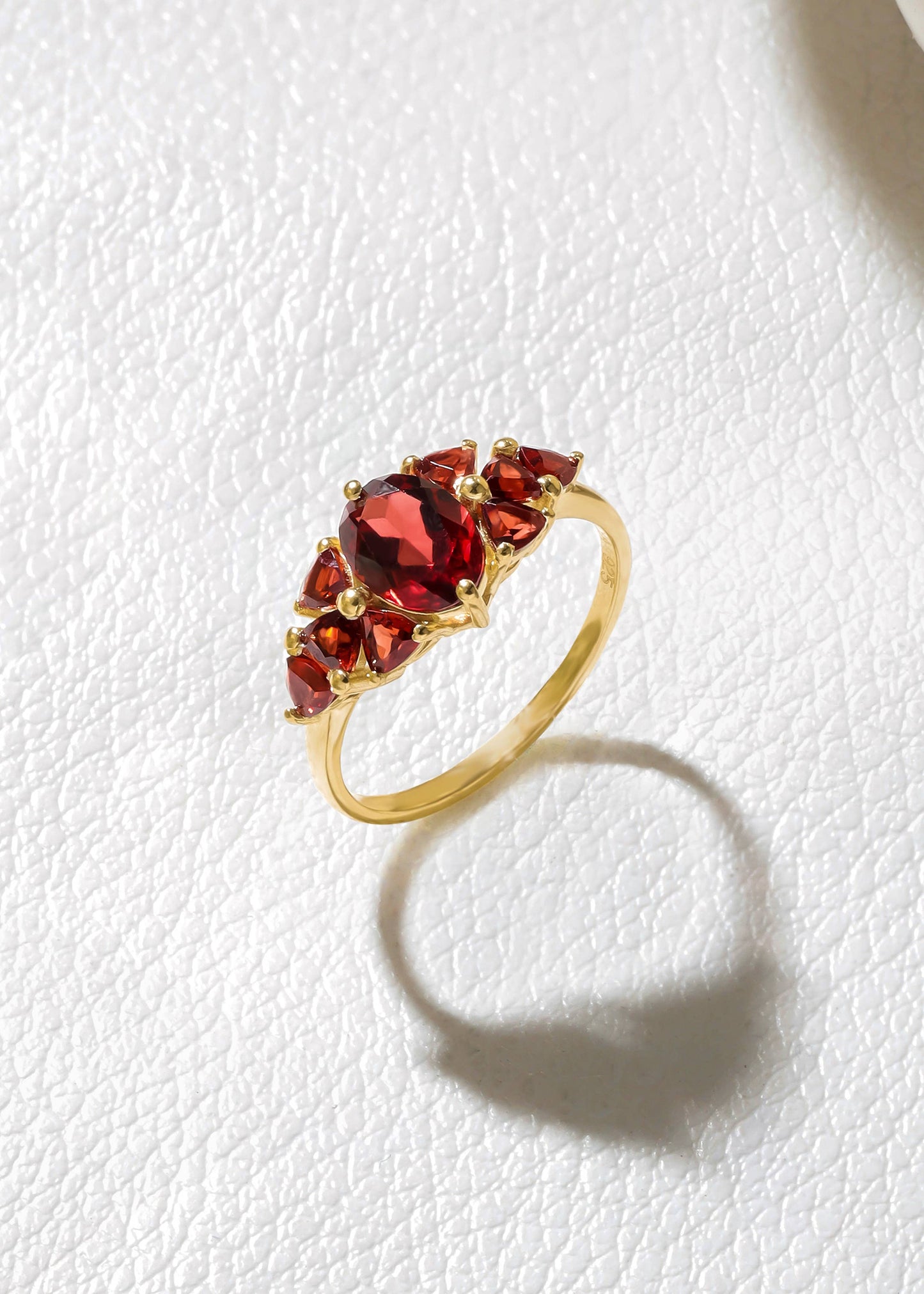 Crimson Majesty Garnet Ring