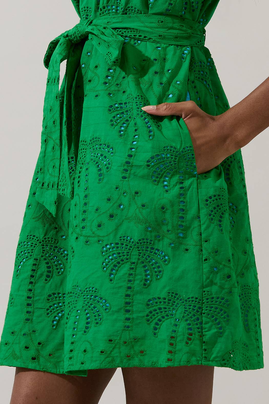 Palms Eyelet Dress