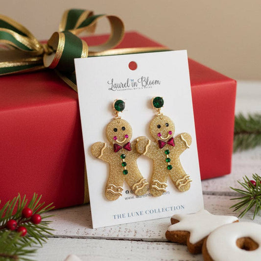 Sugared & Spiced Gingerbread Man Earrings