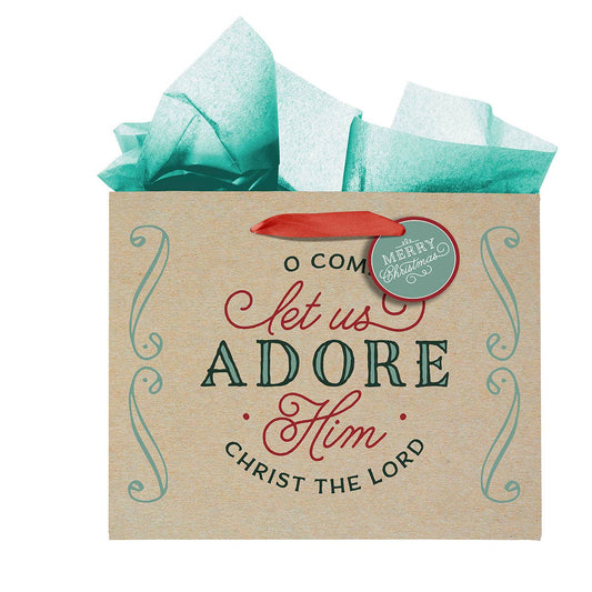 Gift Bag LG Landscape Let Us Adore Him