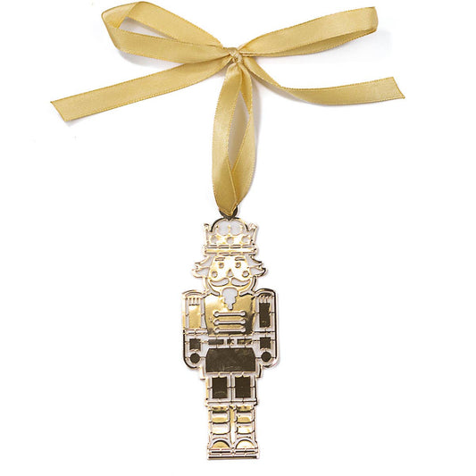 Nutcracker March Ornament   Gold   4"