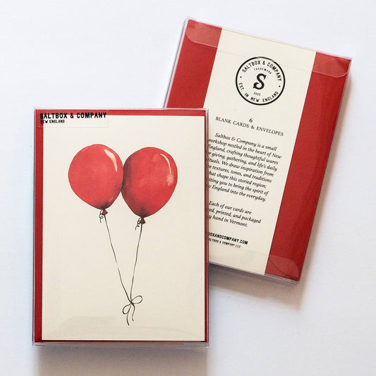 Balloons - Box of 6 Note Cards