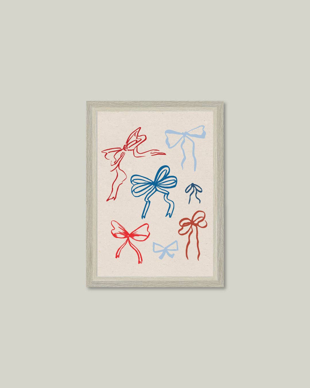 Patriotic Bows Framed Art