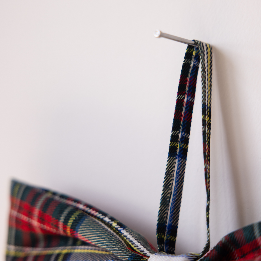 Holiday Plaid Fabric Bow