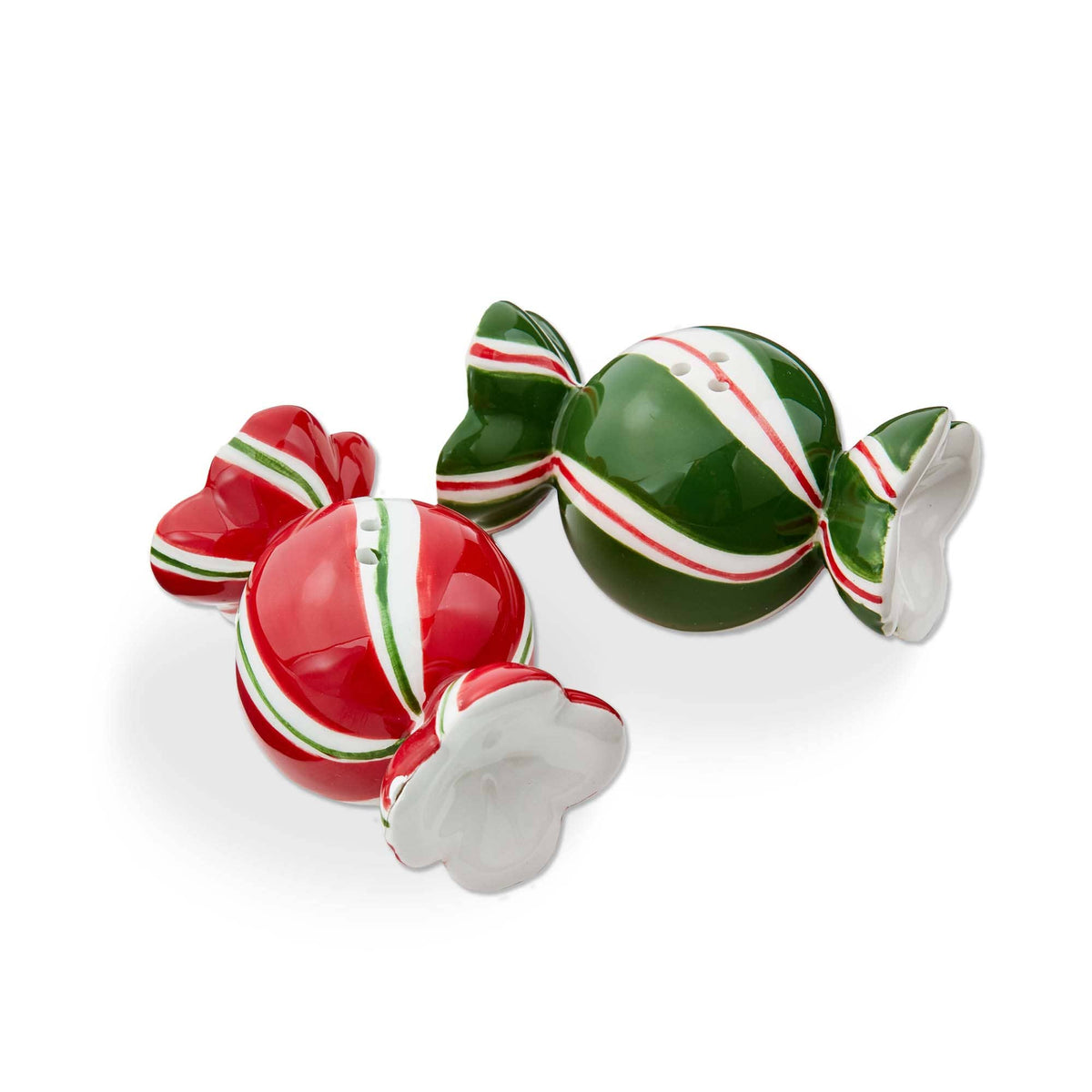 Candy Salt and Pepper  Set of 2 Multi Earthenware Christmas
