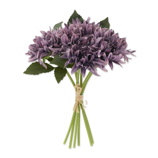 12" Purple Dahlia Bundle 6 Stems