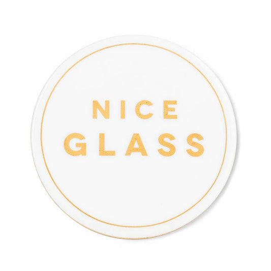 Nice Glass Coaster-4" D
