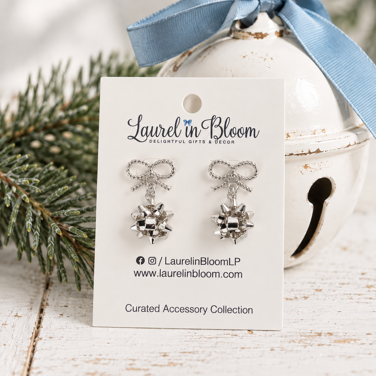 Christmas Cheer Petite Gift Bow Drops