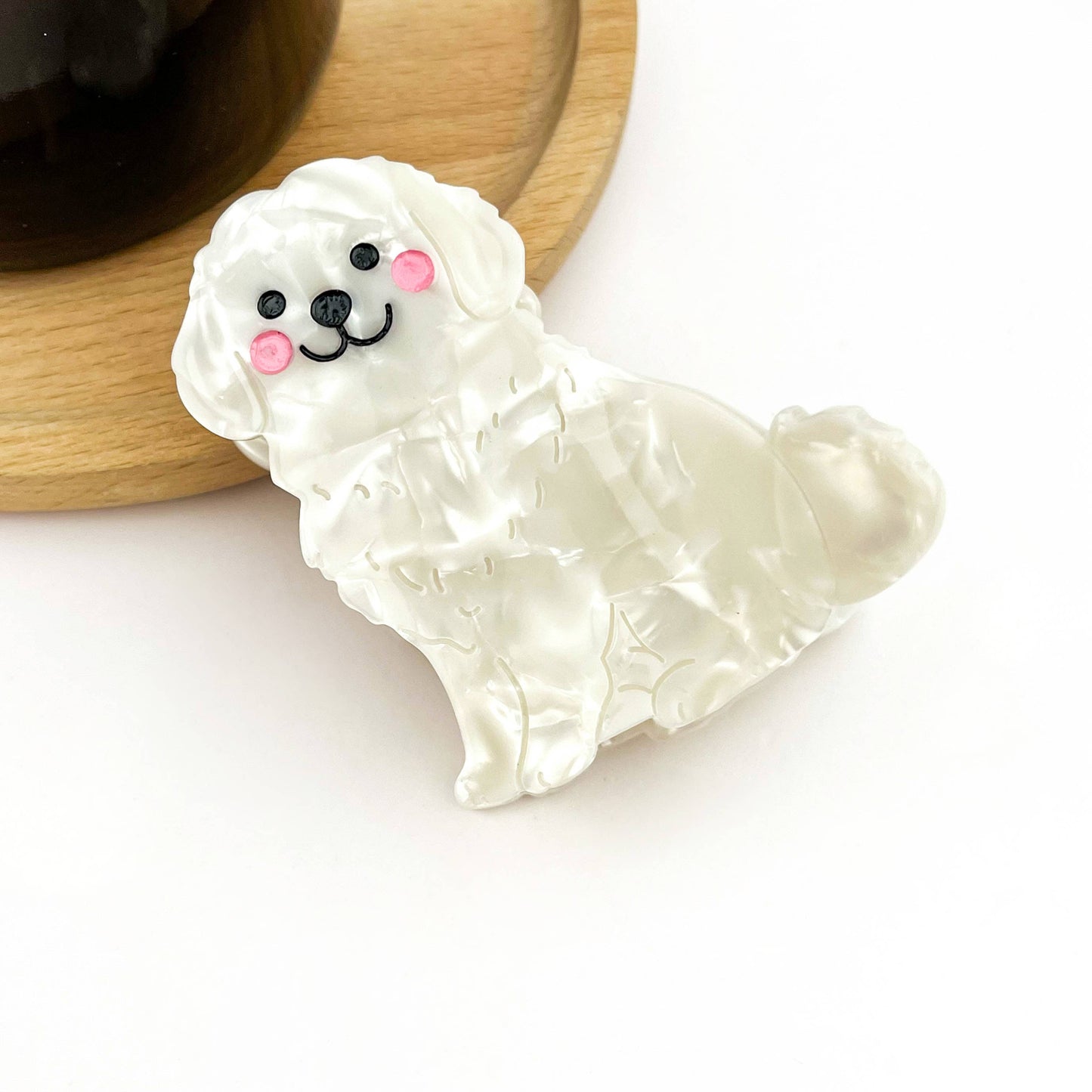 Acetate Puppy Series Hair Clips, Cute Dog Barrettes
