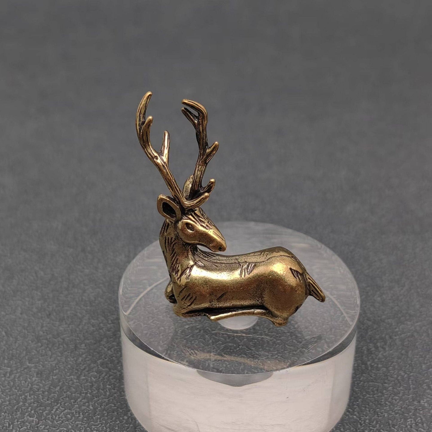 Brass Elk Deer Desktop Ornaments Decoration