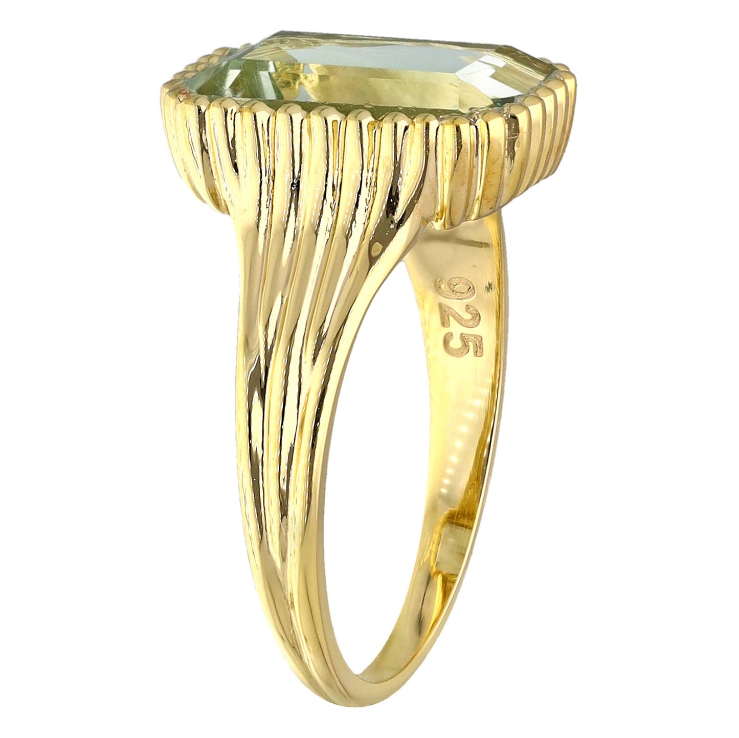 Green Amethyst Verdant Majesty Ring