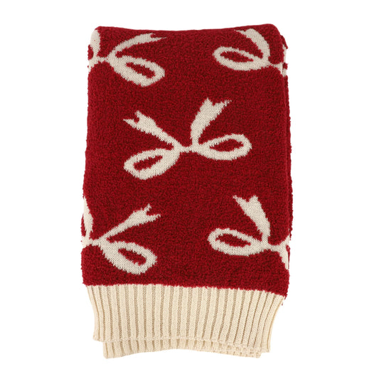Bow Pattern Throw Blanket