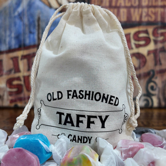 Salt Water Taffy Candy with Decorative Cloth Bag (4 oz.)