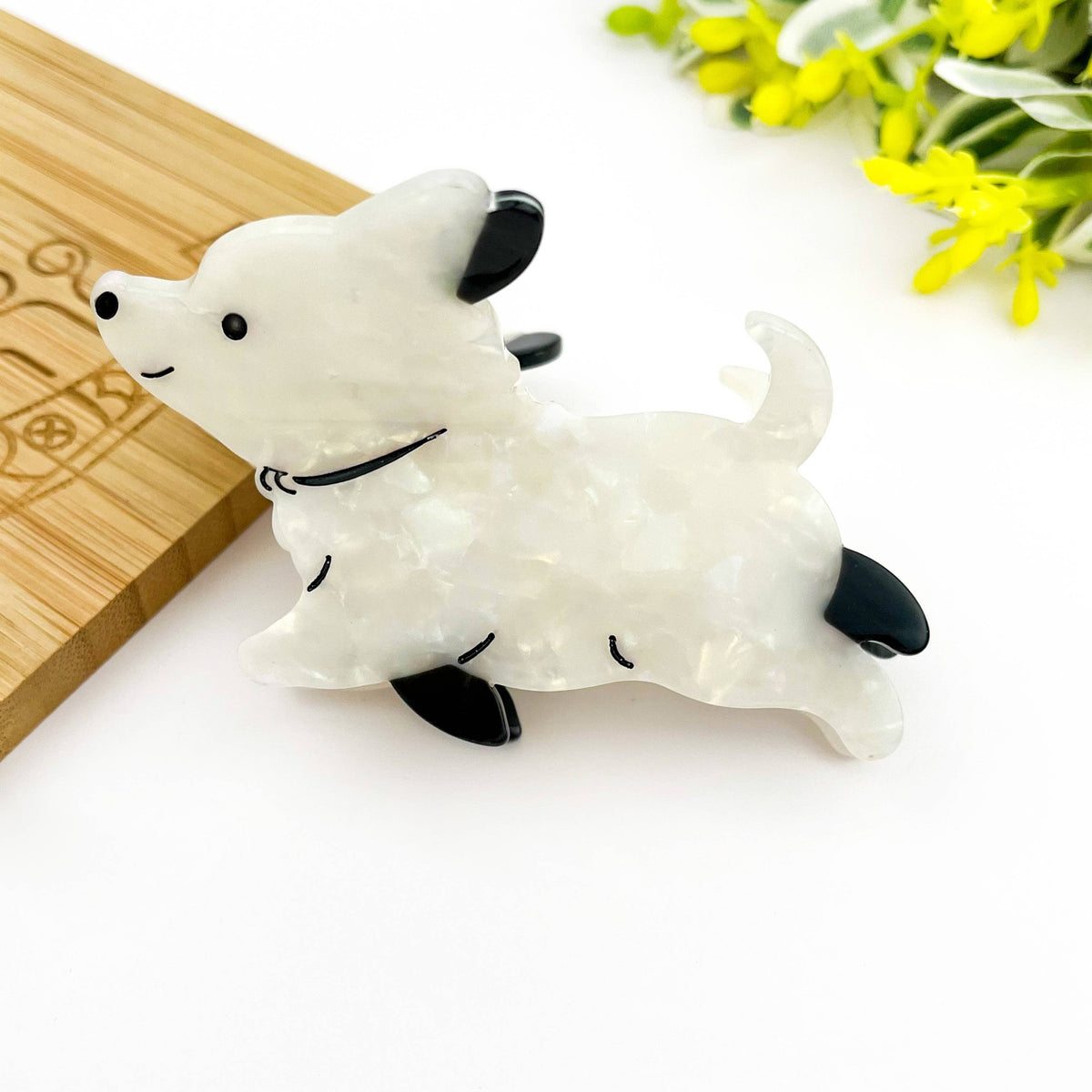 Dog Westie Hair Claw Clip