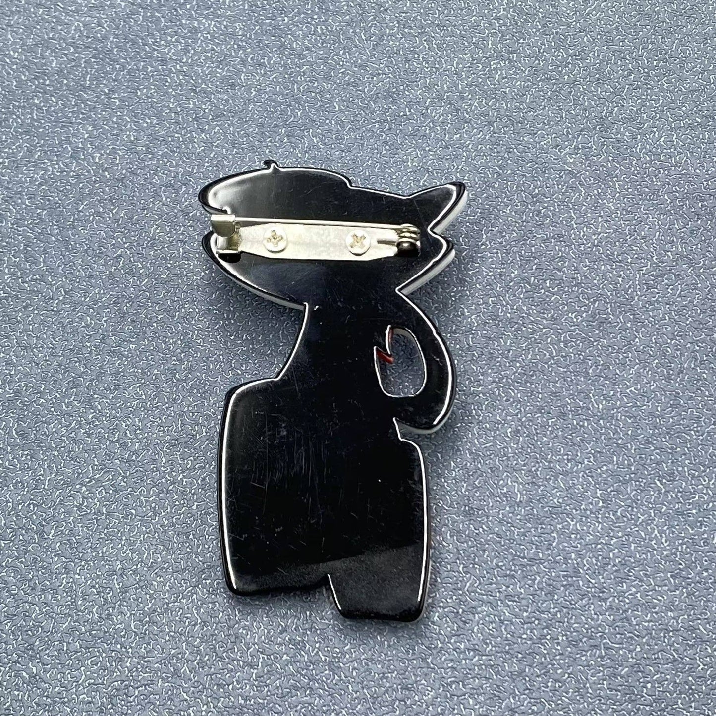 Drummer Cat Acrylic Brooch