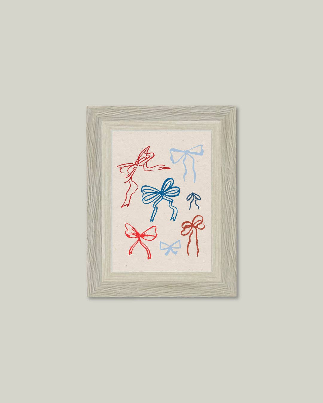 Patriotic Bows Framed Art