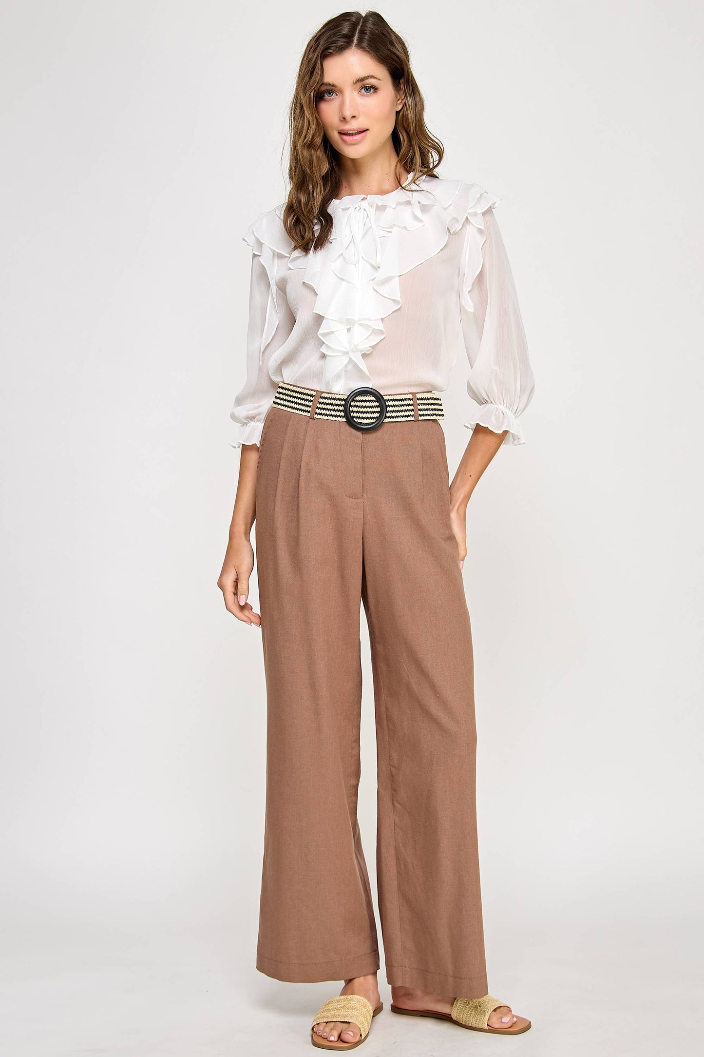 Ruffled Detail Blouse