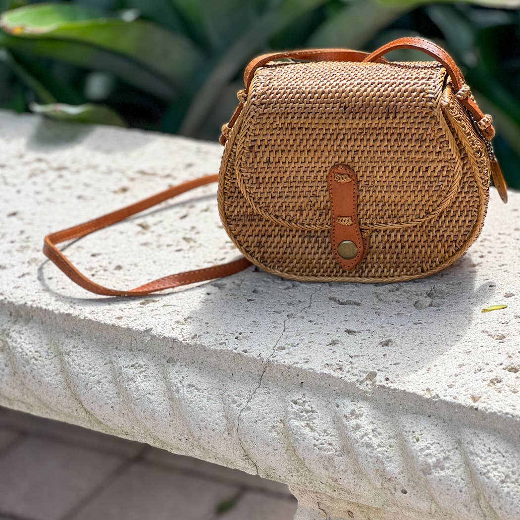 Ata Vine Saddle Bag Crossbody Bag
