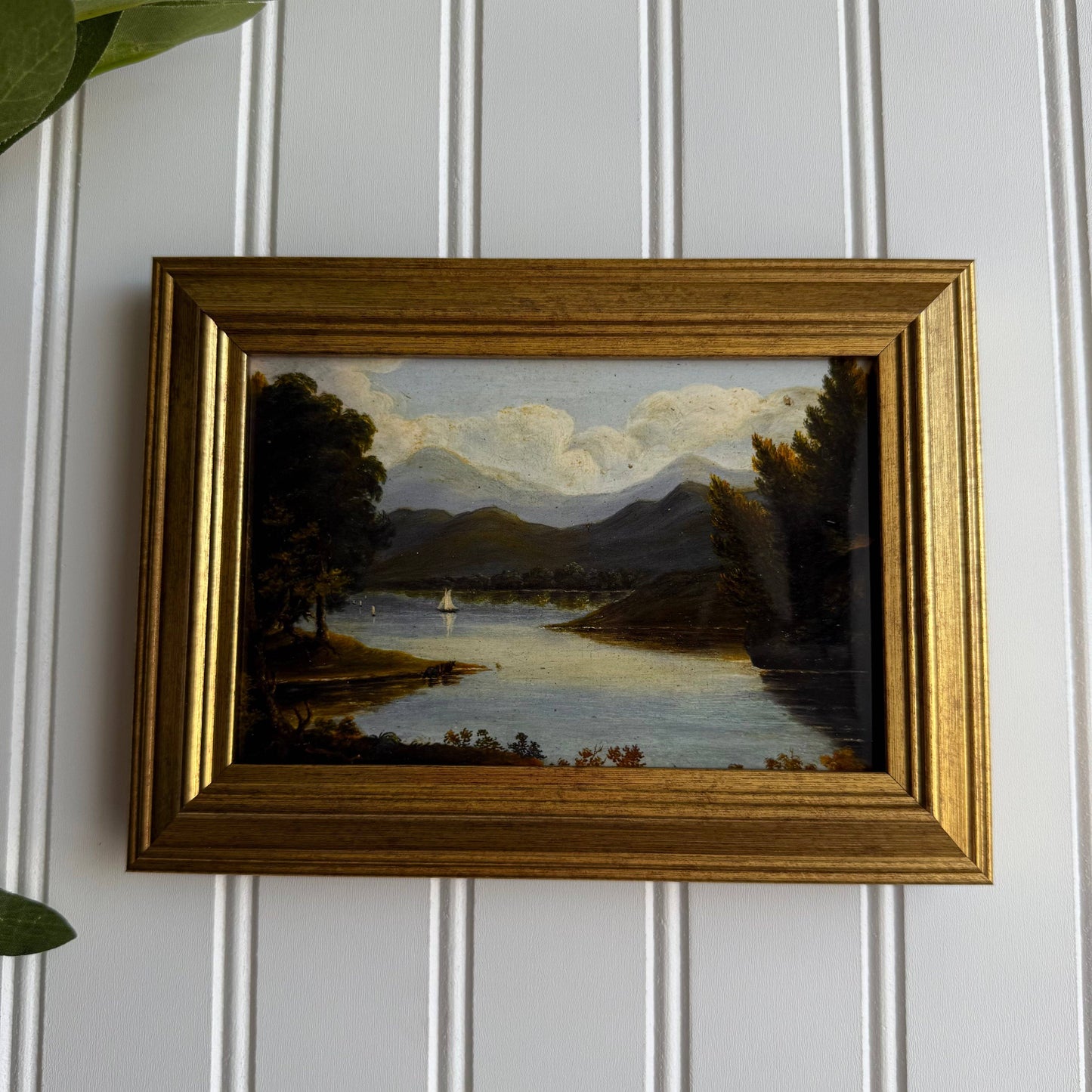 Vintage Style Boat sailing Landscape Art Print Gallery wall