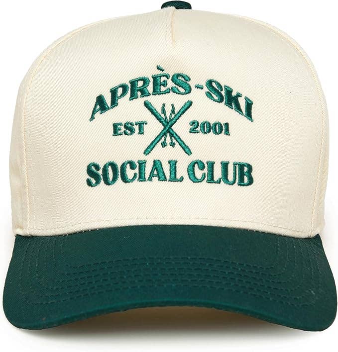 Two Tone Cap -  Apres Ski Social Club - Green/Beige