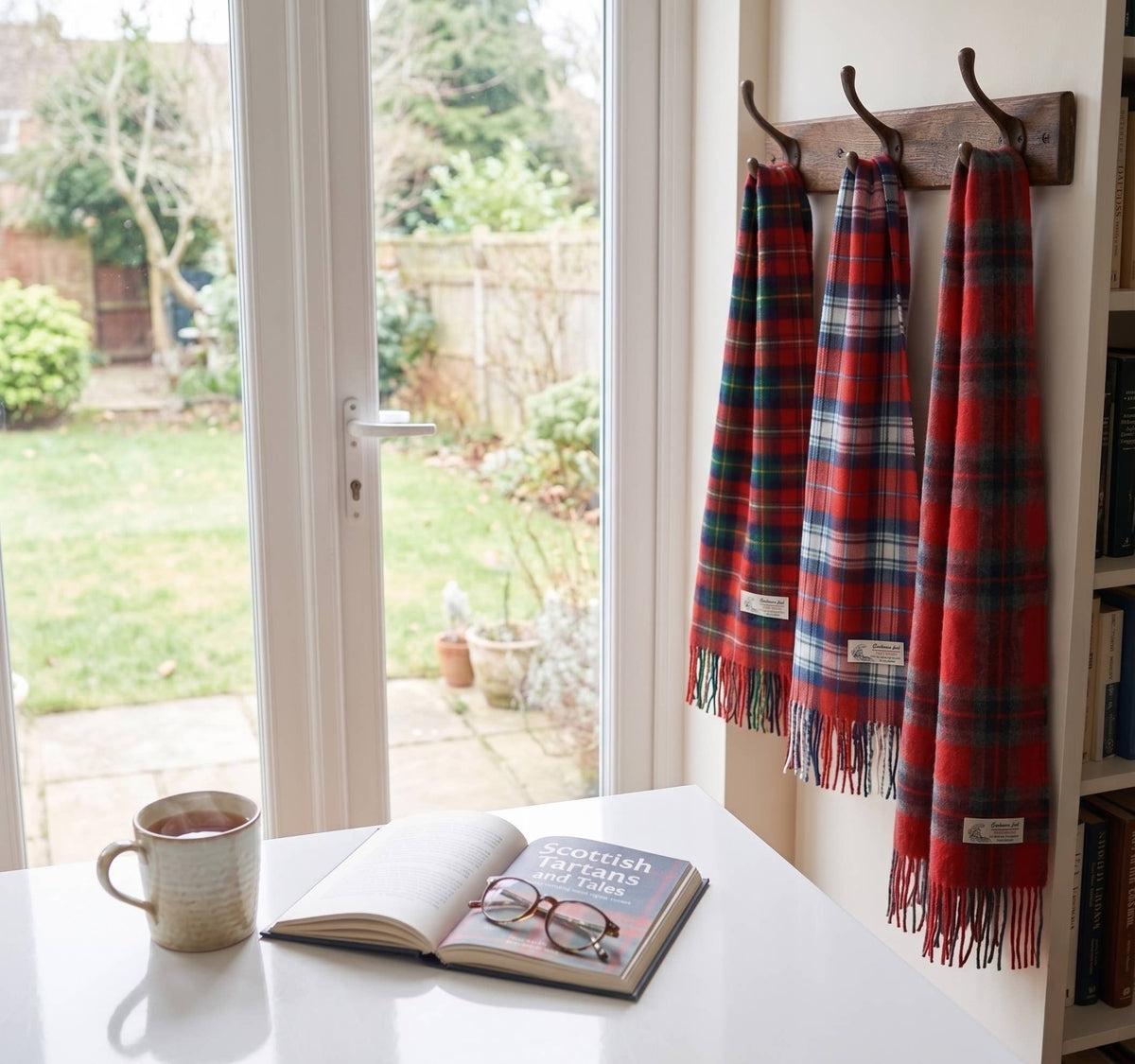 Soft Cashmere Feel Scottish-Style Plaid Winter Muffler Scarf