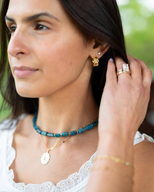 Cali Filigree Gold Filled Hoops Earrings