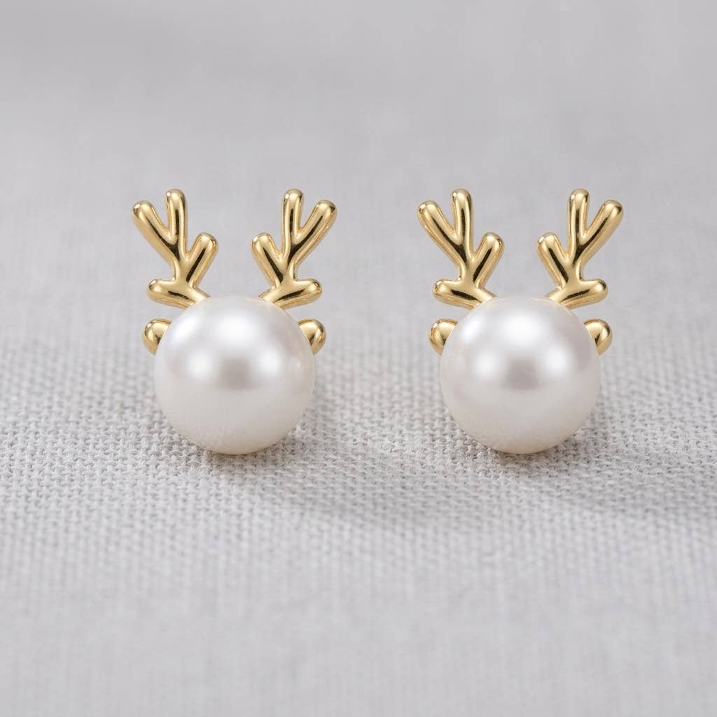 Assorted Character Freshwater Pearl Stud Earrings