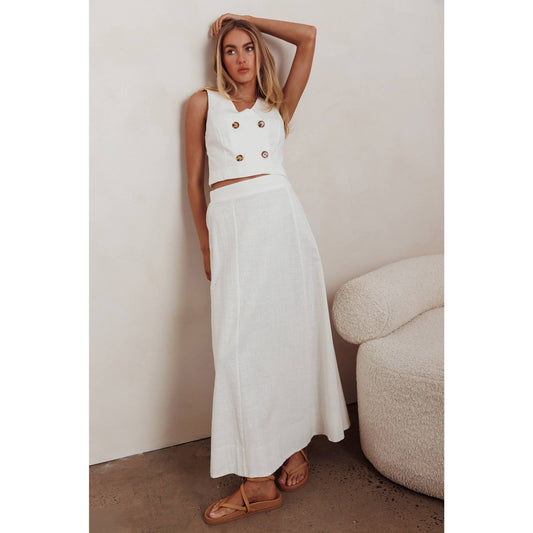 TWO PIECE VEST AND SKIRT SET