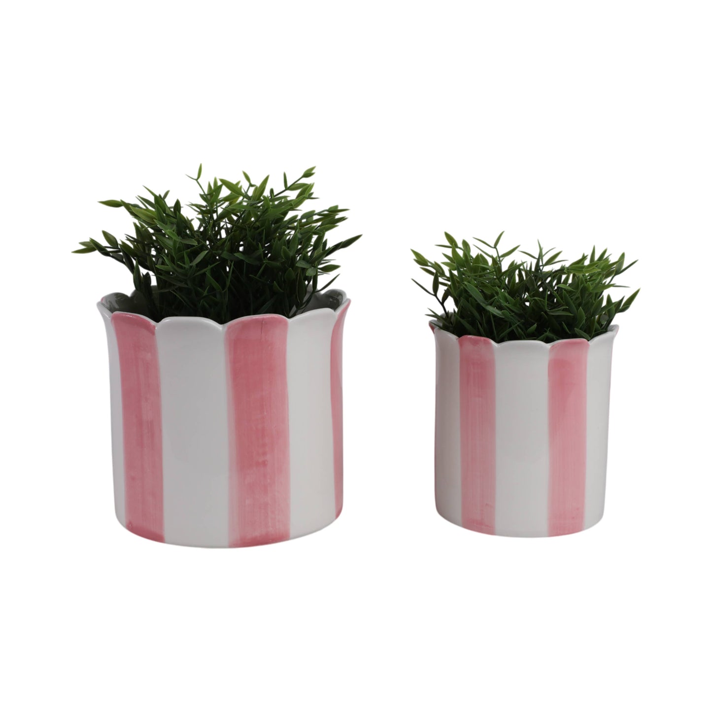 Pink Ceramic Striped Scallop,