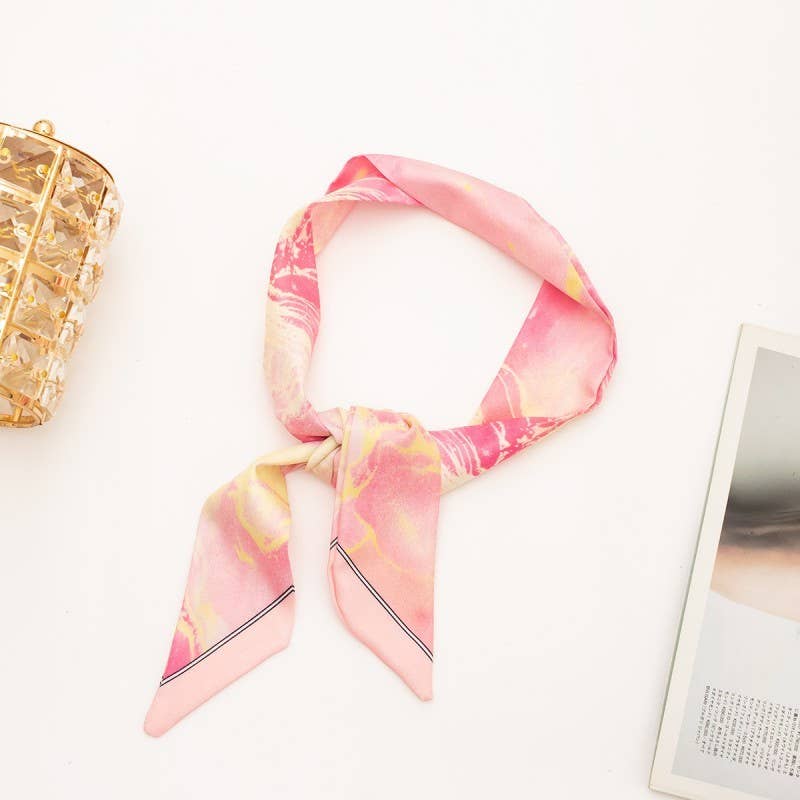Silky Twilly Scarf Necklace Wrap - Multi-Wear