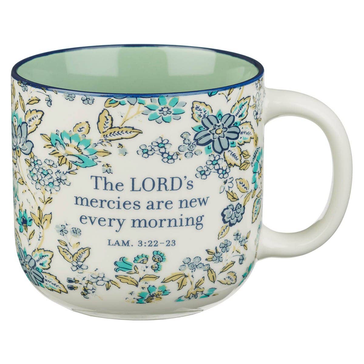 Mug Teal New Mercies Lam. 3:22-23