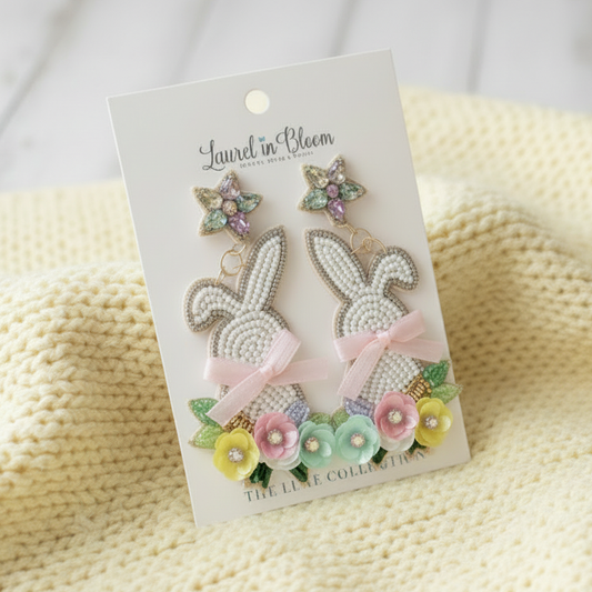 Bunny Blossoms & Bows Earrings
