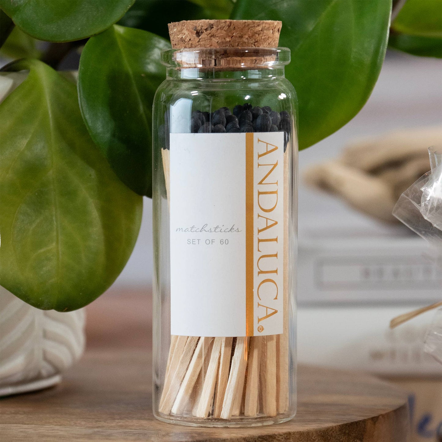 Glass Jar of 60 Wooden Matches