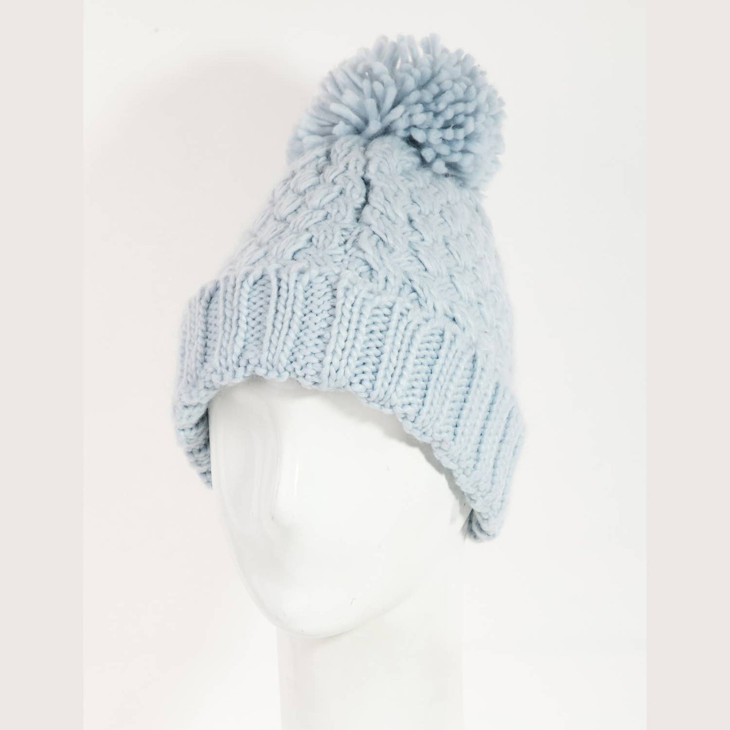 Crochet Knit Pom Beanie