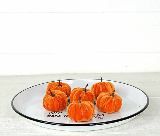 ISB79865- Mini Velvet Pumpkin Bagx6-OR