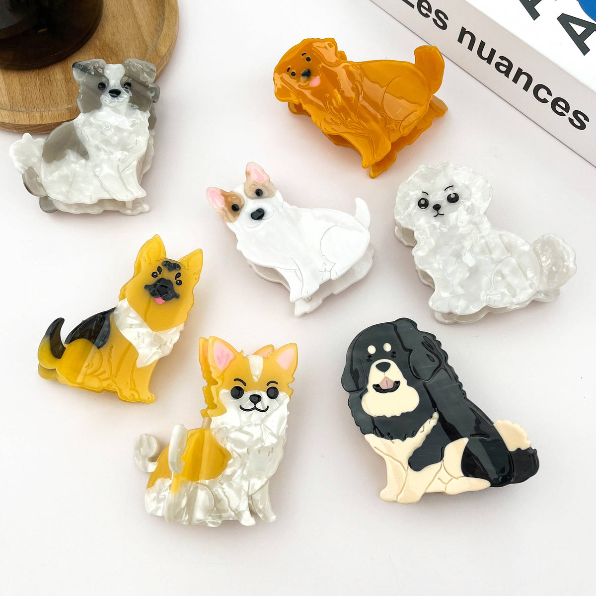 Cute Puppy Hair Claw Clip