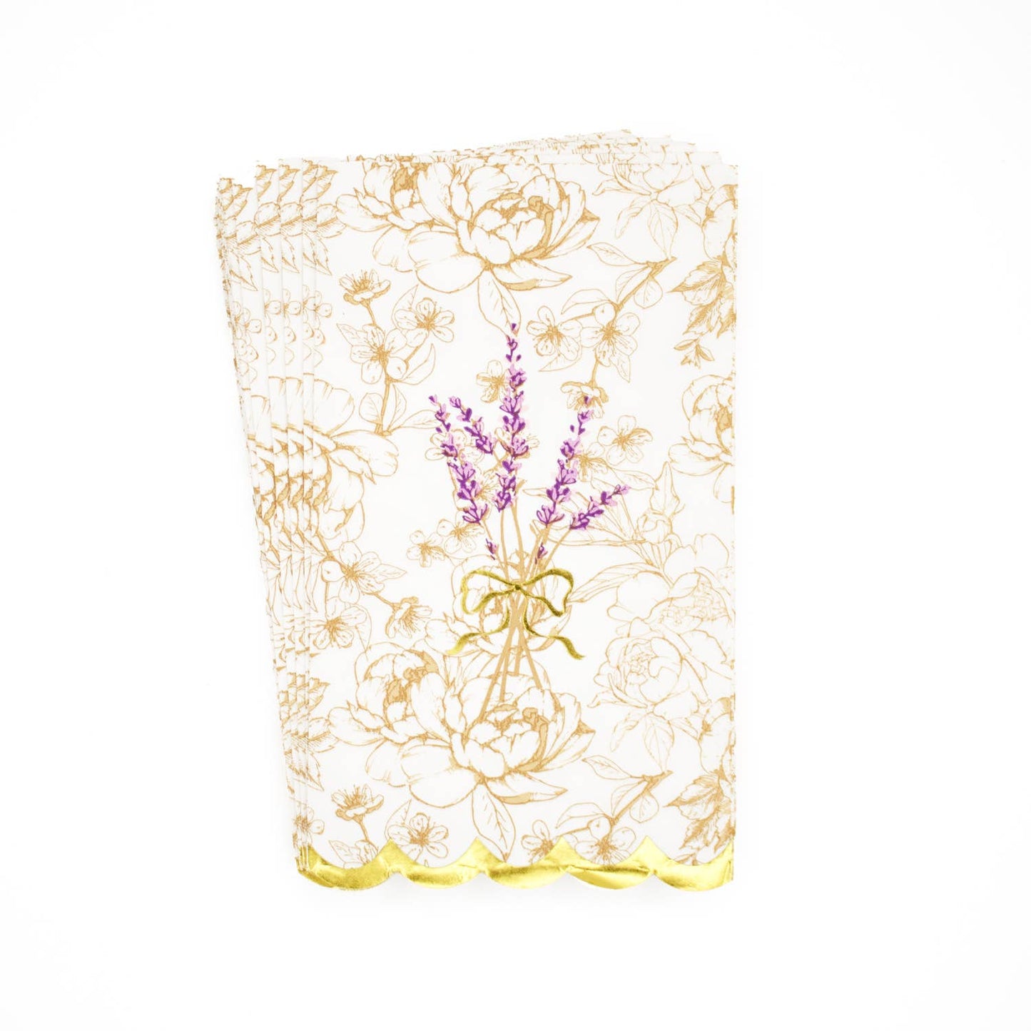 French Lavender Paper Guest Towel Napkins, 16-Pack