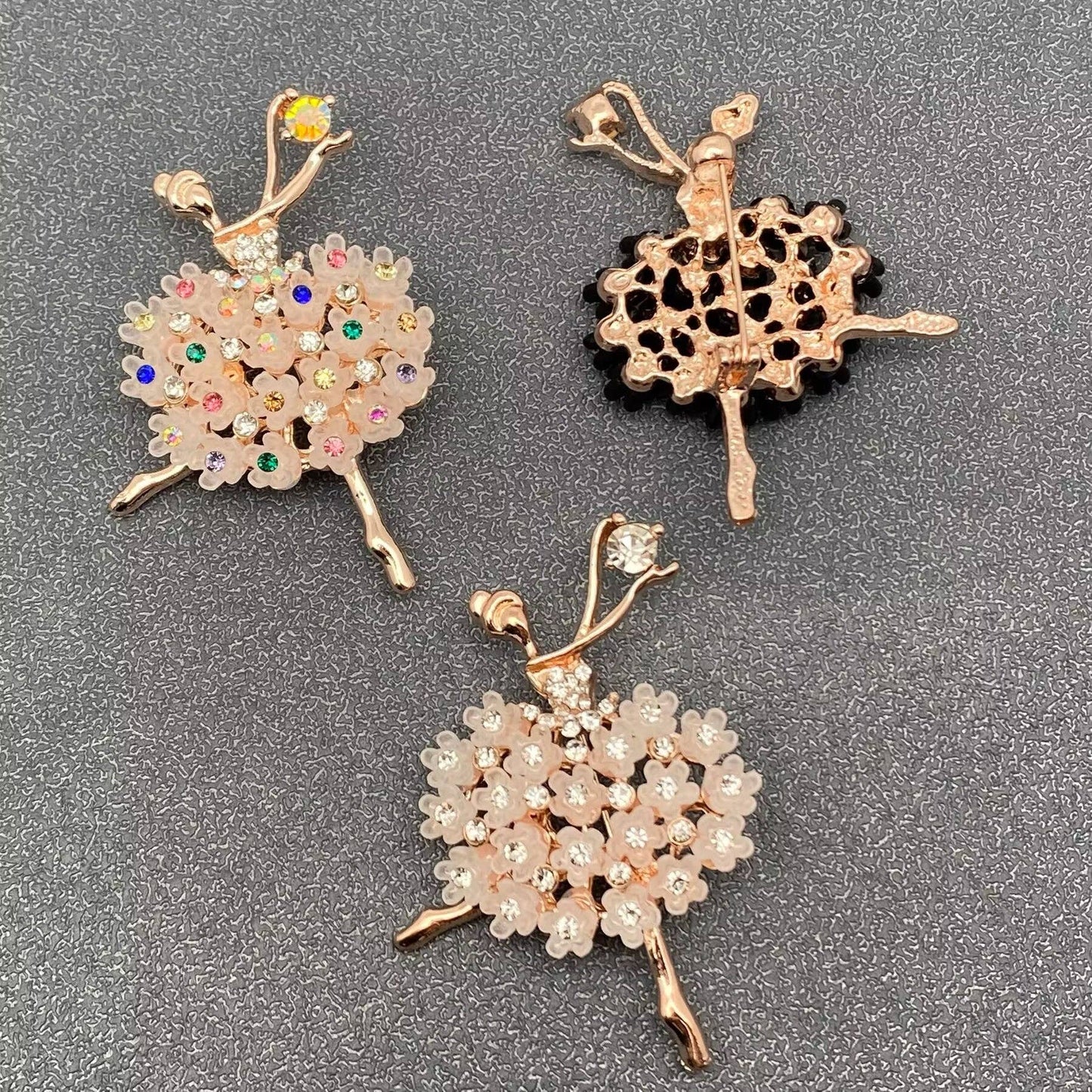 Elegant Ballet Girl Brooch
