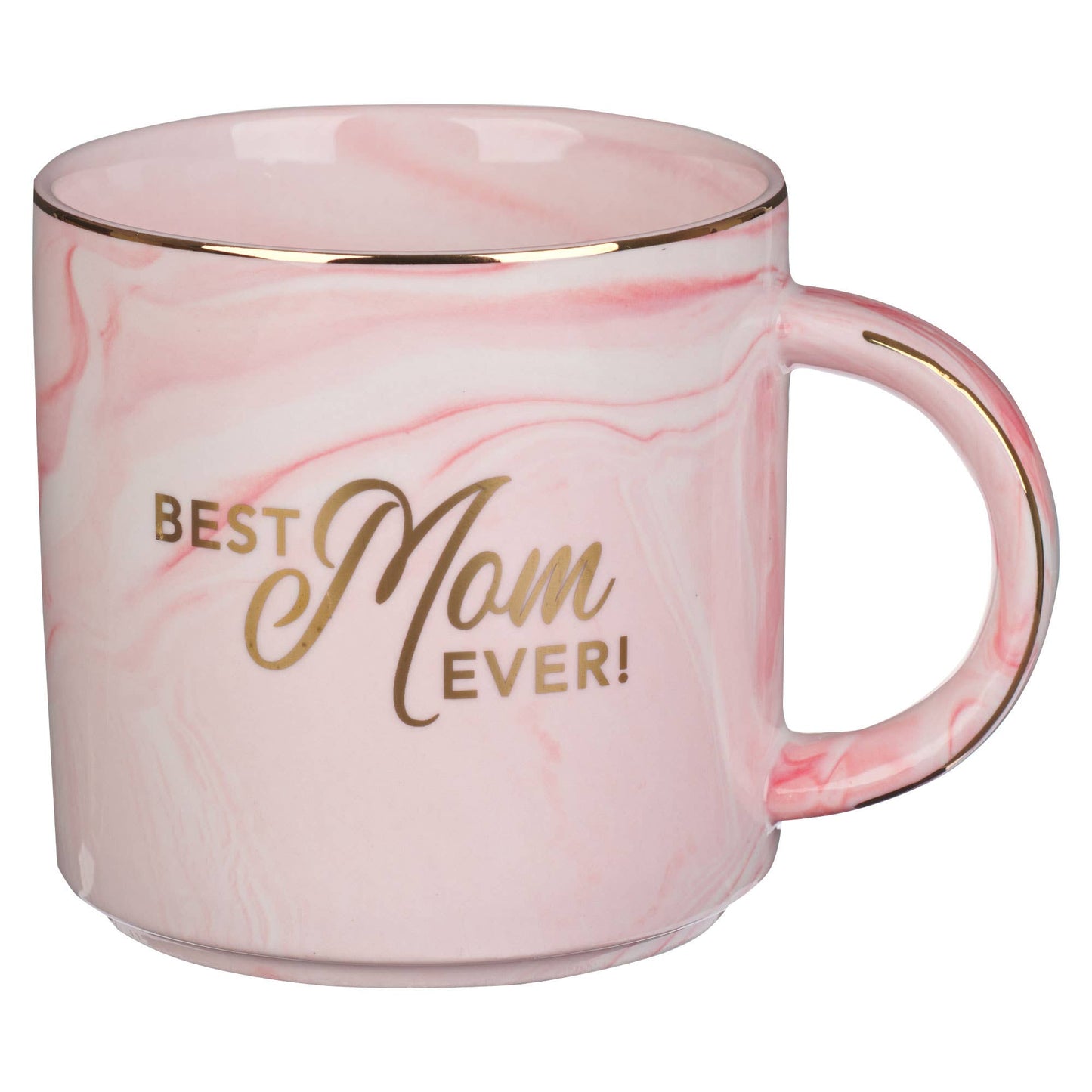 Mug Pink Marbled Best Mom Ever