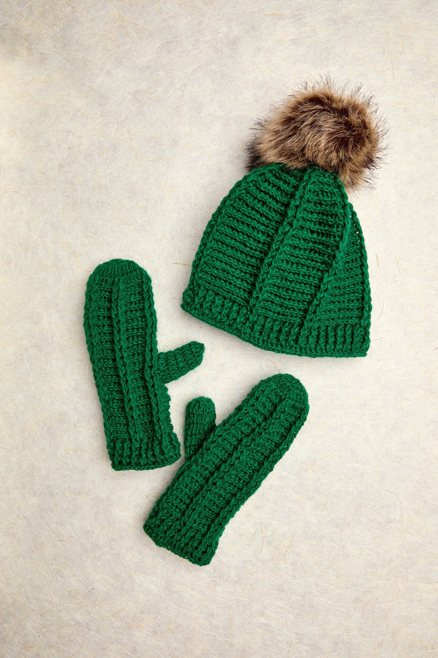 Brecken Kelly Green Pom Beanie