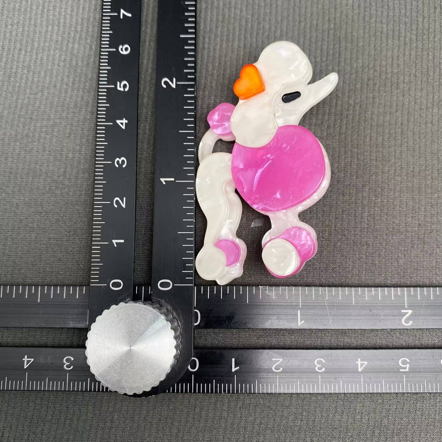Acrylic Poodle Brooch