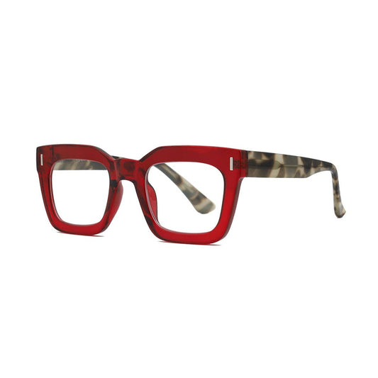 Readers - NESS | Transparent Red | Grey Tortoise | Blue Light