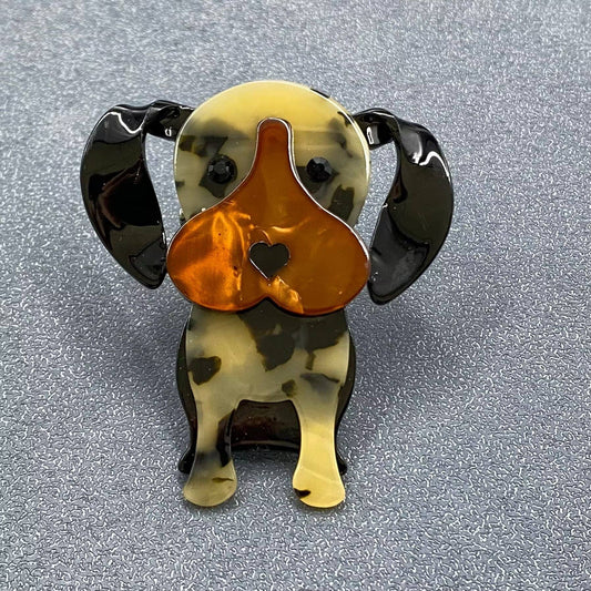 Cartoon Dog Acrylic Brooch