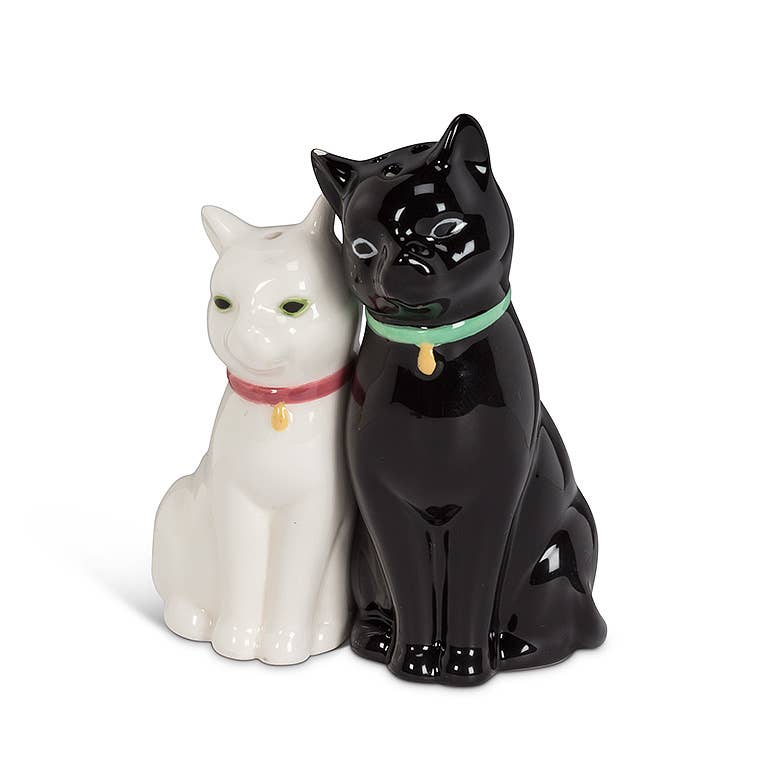 Cuddling Cat Salt & Pepper-3.75"