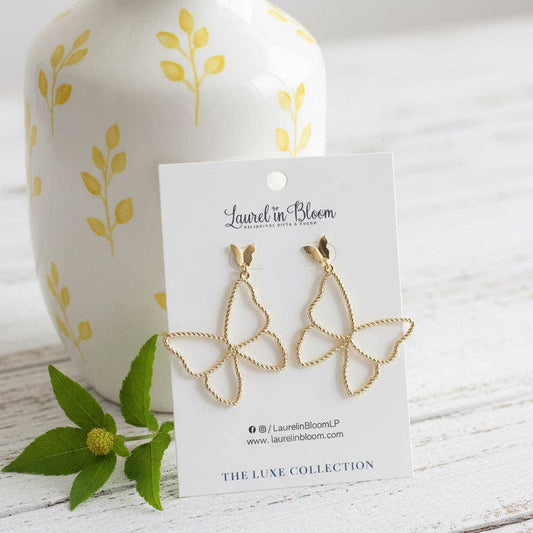 Soarin’ Butterfly Silhouette Earrings