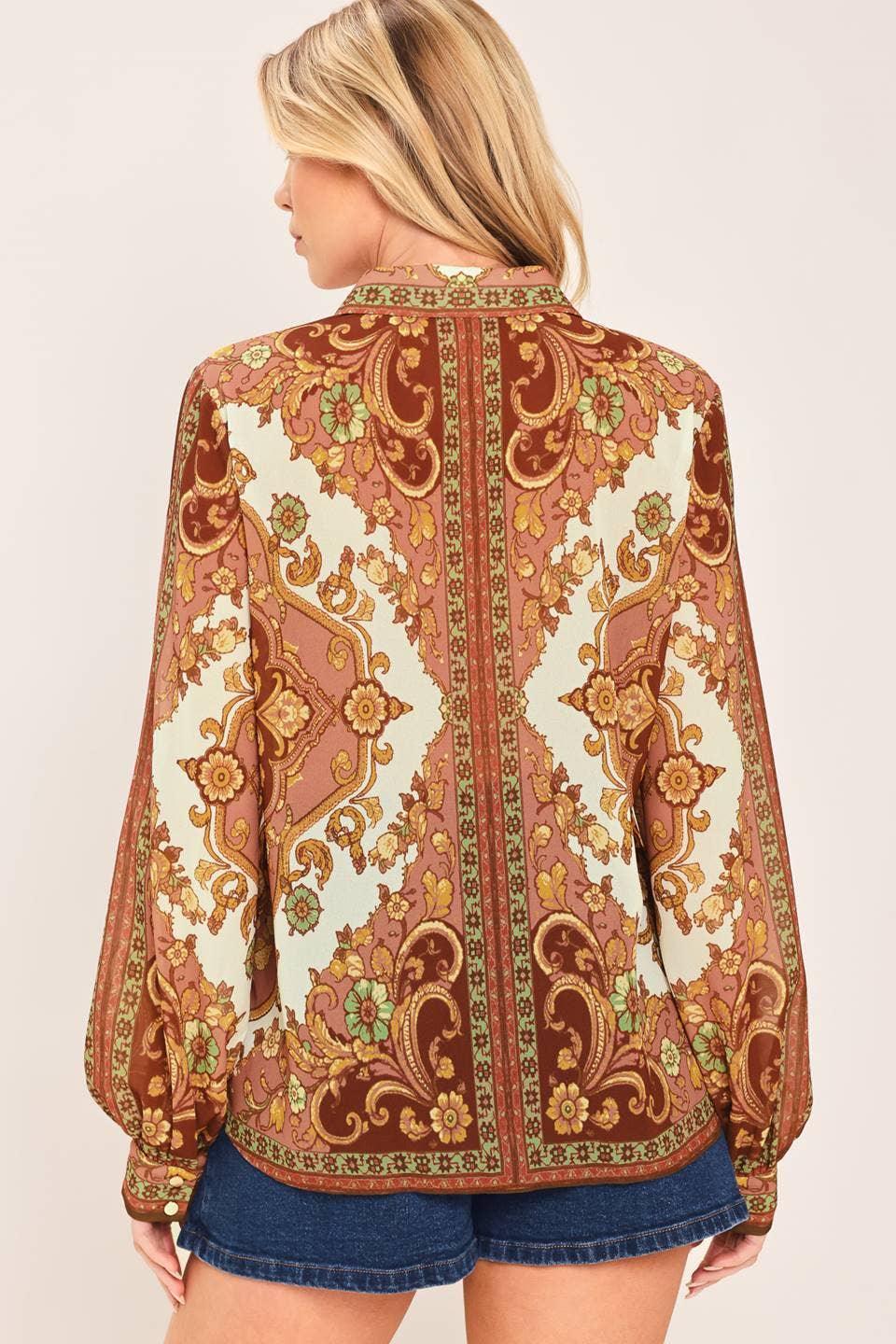 Vintage Baroque Woven Top