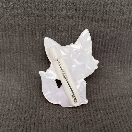 Acrylic Fox Brooch